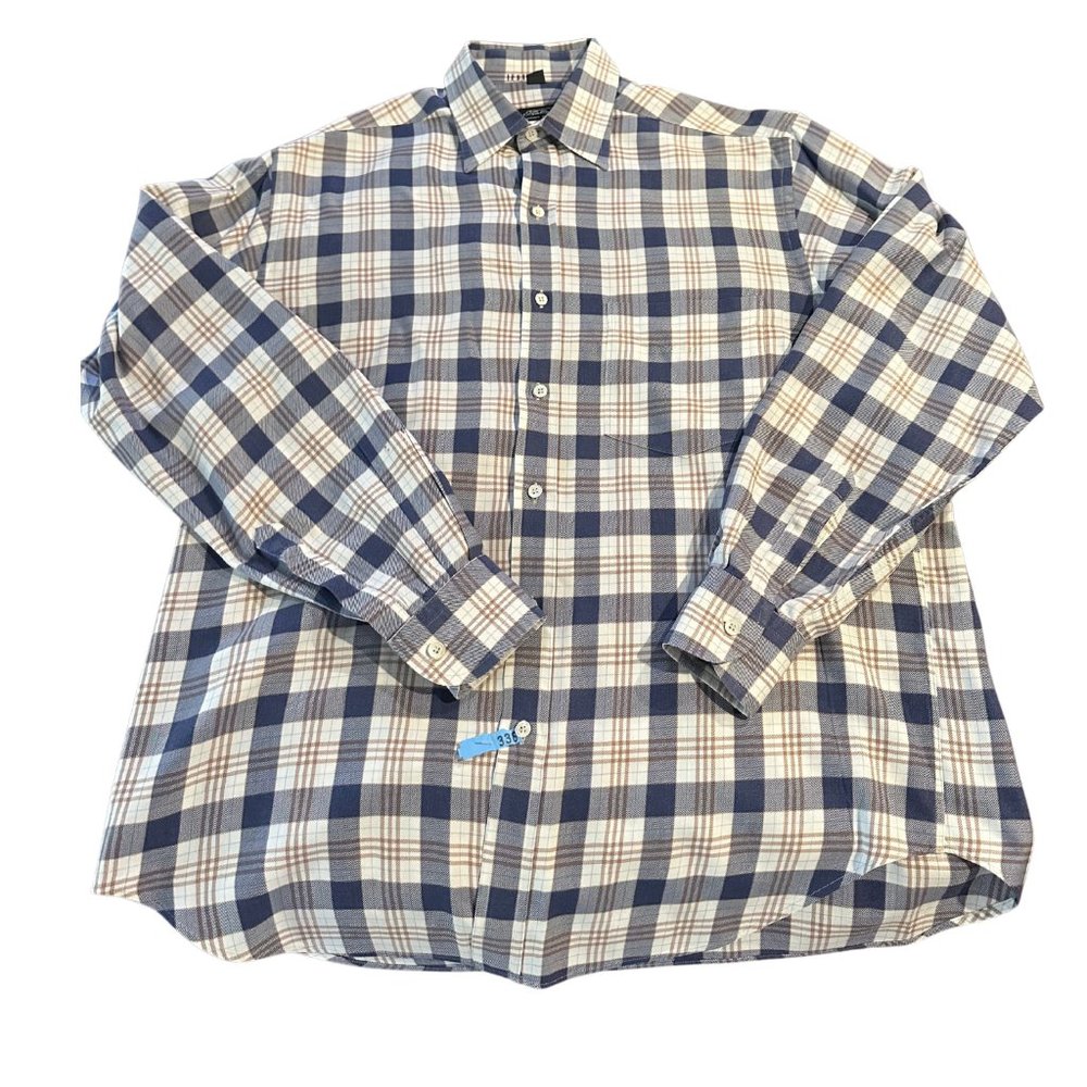 PIATTELLI BARNEYS NEW YORK MEN'S DRESS SHIRT - LARGE